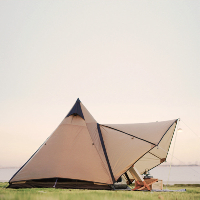 Let indisk camping regntæt pyramidetelt