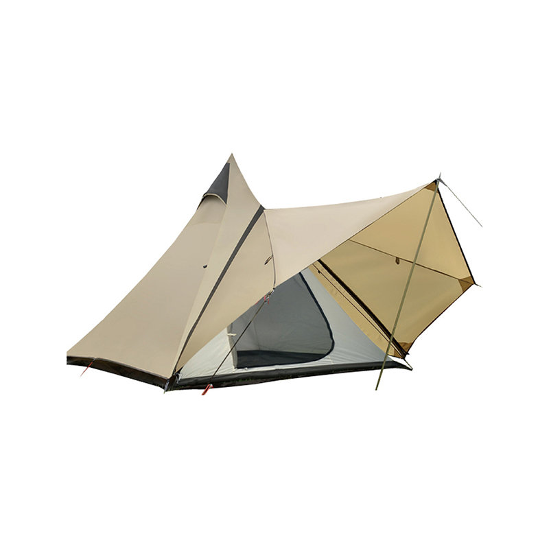 Let indisk camping regntæt pyramidetelt